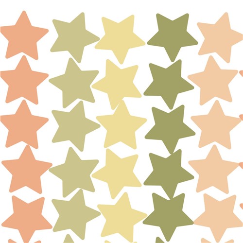 Adesivo de Parede Infantil Estrelas Verdes - Tricae