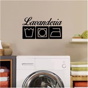 Adesivo Decorativo de Parede - Lavanderia 5 - Amarelo