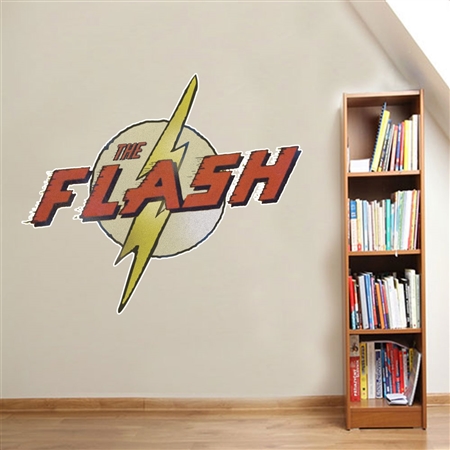 Adesivo de Parede Logo The Flash Retrô
