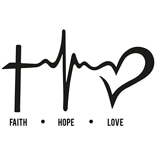 Adesivo de Parede Quarto Faith, Hope, Love