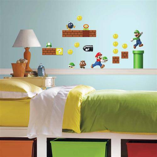  Tudo Sobre Adesivo De Parede Super Mario Build A Scene Roommates