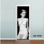 Adesivo De Porta Miley Cyrus #02