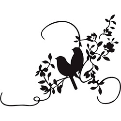 Adesivo Decorativo de Parede Galhos e Pássaros (0,76x60cm)