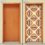 Tamanhos, Medidas e Dimensões do produto Adesivo Decorativo de Porta - Abstrato - X1508cnpt