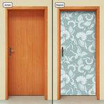 Tamanhos, Medidas e Dimensões do produto Adesivo Decorativo de Porta - Floral - X1470cnpt