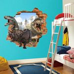 Adesivo Decorativo Dinossauro buraco na parede 3D