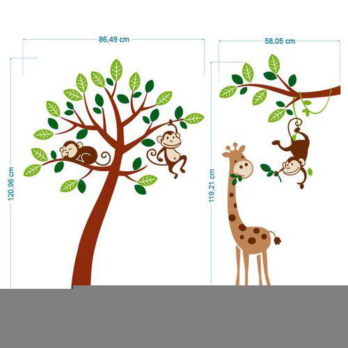 Adesivo Decorativo Infantil Safari 05 1,20x1,50cm
