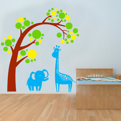 Adesivo Decorativo Infantil Safari (1,30x1,40cm)