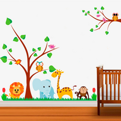 Adesivo Decorativo Infantil Safari (1,20x1,40cm)