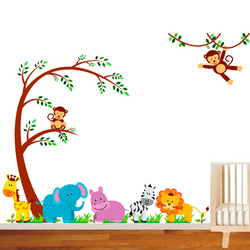 Adesivo Decorativo Infantil Safari (1,20x1,48cm)