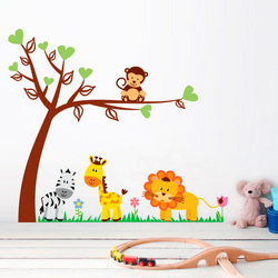 Adesivo Decorativo Infantil Safari (1,25x1,40cm)