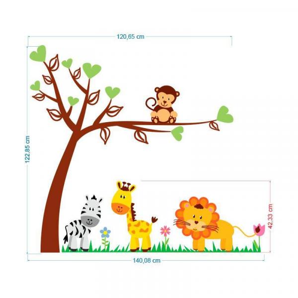 Adesivo Decorativo Infantil Safari 11 1,25x1,40cm - Viniko