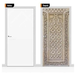 Adesivo Decorativo Porta Textura Árabe Pex06