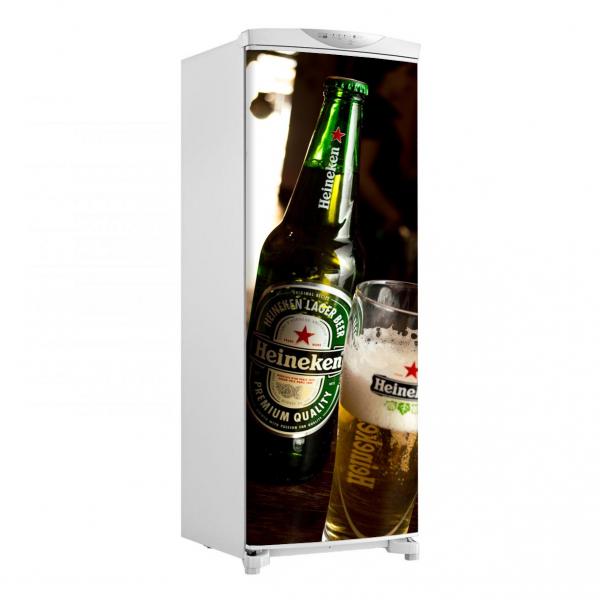 Adesivo Geladeira Envelopamento Porta Garrafa e Copo Heineken - Até 1,50x0,60 M - Sunset Adesivos
