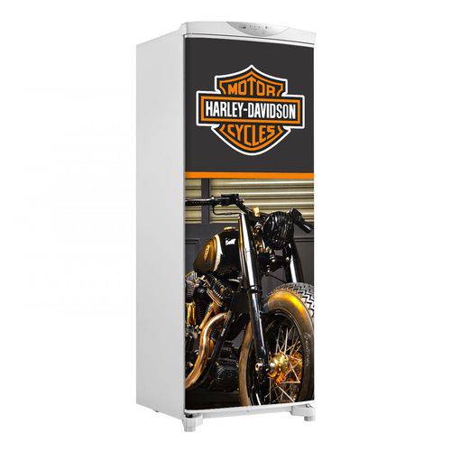 Tudo sobre 'Adesivo Geladeira Envelopamento Porta Harley Davidson Moto - Até 1,50x0,60 M'