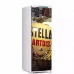 Adesivo Geladeira Porta Cerveja Stella Artois Placa-150X60Cm