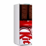 Adesivo Geladeira Porta Chocolate Kitkat -150X60Cm