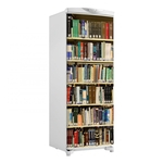 Adesivo Geladeira Porta Prateleira De Livros M3 - 150X60Cm