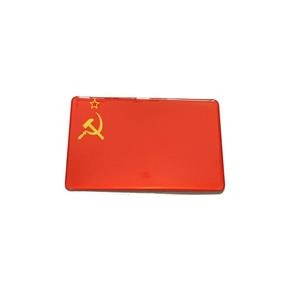 Adesivo Resinado da Bandeira da União Soviética URSS 5x3 Cm