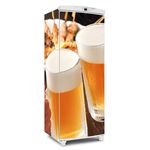 Adesivos de Geladeira Cervejas na Jarra 2 - Envelopamento Total - Até 1,50x0,60 M