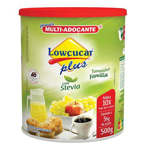 Adoçante com Stevia em Pó - Lowçucar Plus - 500g