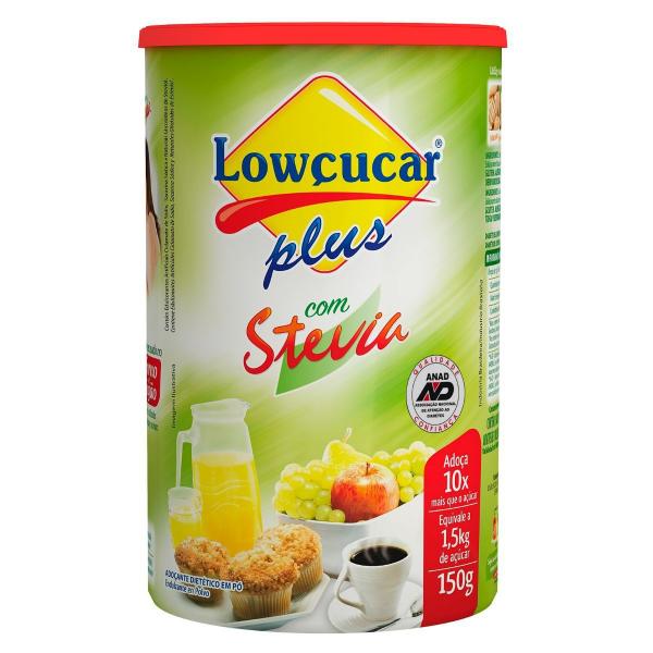 Adoçante em Pó C/ Stevia 150g - Lowçucar Plus