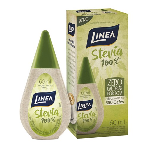 Adoçante Linea Stevia 100% Gotas com 60ml