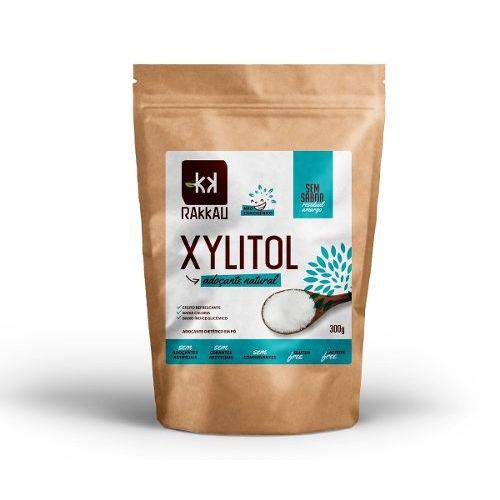 Adoçante Natural Xylitol Dietético - Embalagem 300g Rakkau