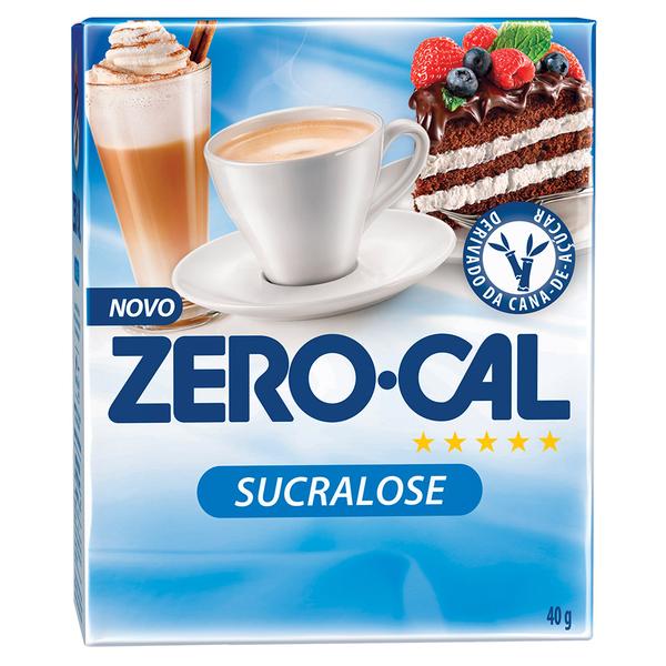 Adoçante Sucralose em Pó Caixa com 50 Envelopes de 0, 8g Zero-Cal - Zero Cal