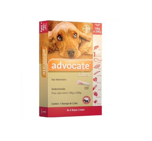Advocate Antipulgas para Cães de 10 Kg a 25 Kg - Bayer