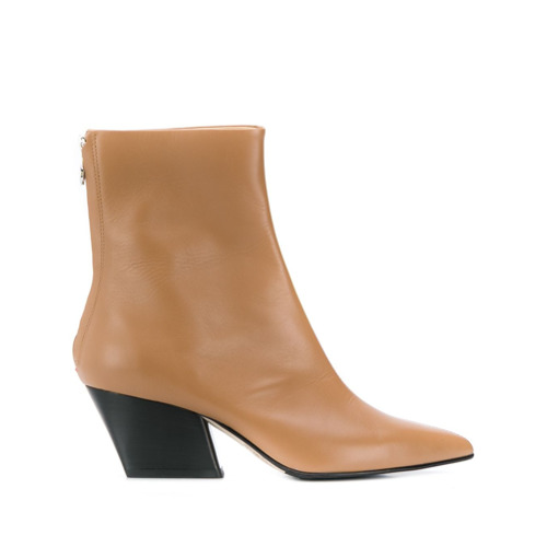 Aeyde Ankle Boot Bico Fino - Marrom