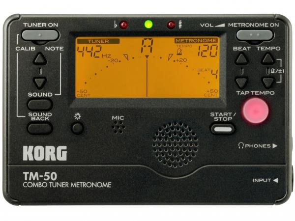 Afinador Digital Korg com Metrônomo - USB TM 50