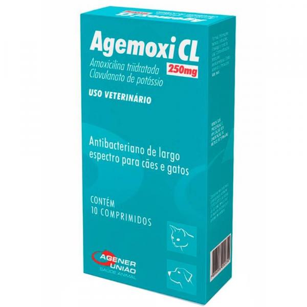 Agemoxi CL 250 Mg - 10 Comprimidos - Agener