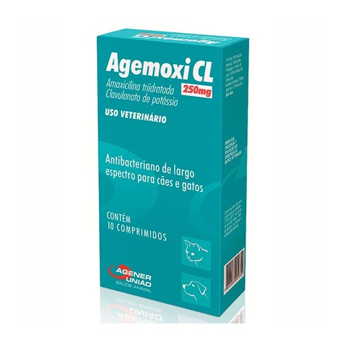 Agemoxi CL 250mg 10 Comprimidos - Agener União