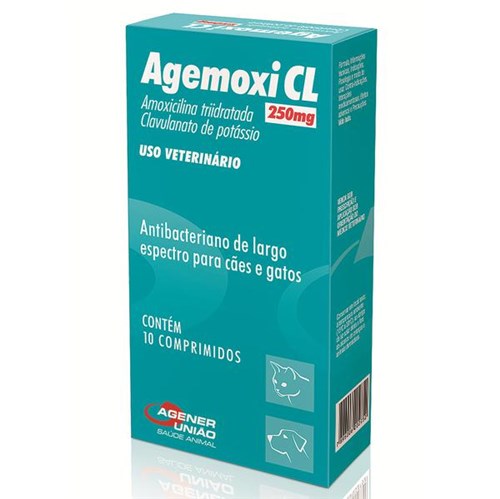 Agemoxi CL 250MG - 10/Comprimidos - Agener