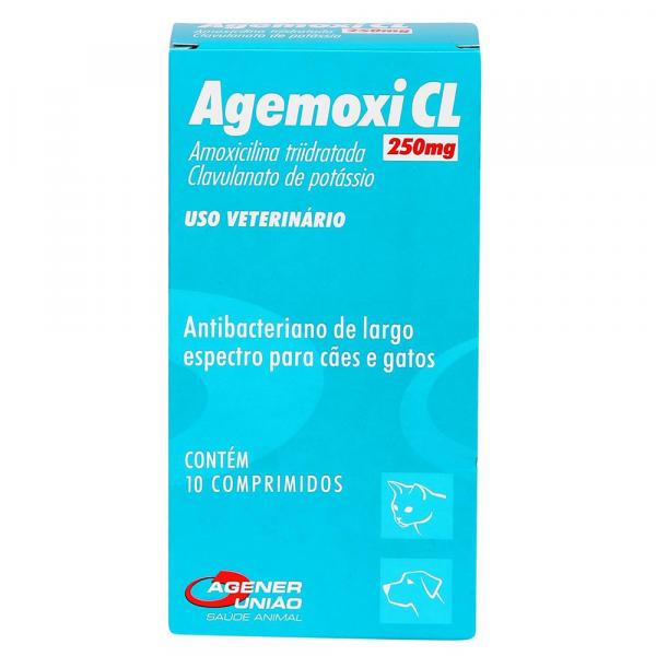 Agemoxi CL Agener 250mg C/ 10 Comprimidos