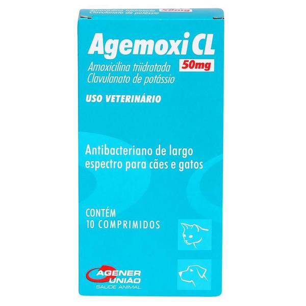 Agemoxi CL Agener 50mg C/ 10 Comprimidos
