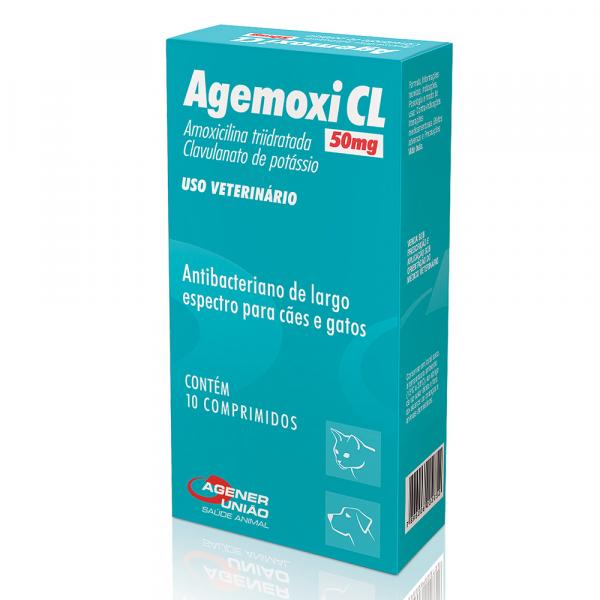 Agemoxi CL 50MG - 10/Comprimidos - Agener