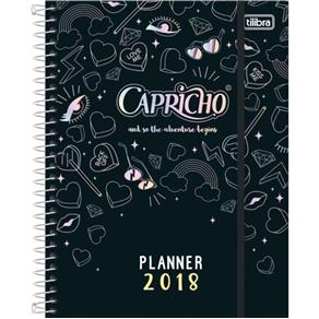 Agenda 2018 Capricho Planner Capa Dura 80 Folhas - Tilibra