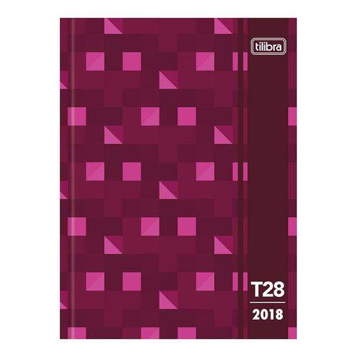 Agenda 2018 Tilibra 28 M3 Costurada Rosa Tilibra