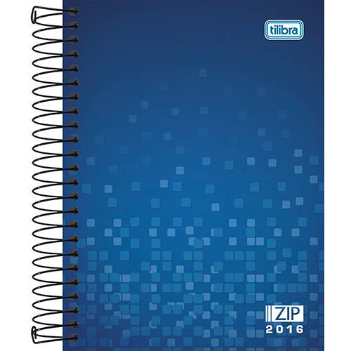 Agenda Diária 2016 Zip Azul - Tilibra