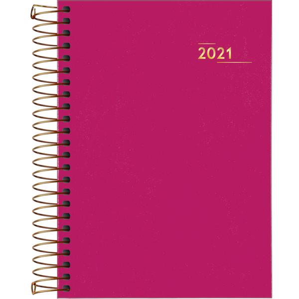 Agenda Diária Napoli Feminina Pink 2021 Tilibra