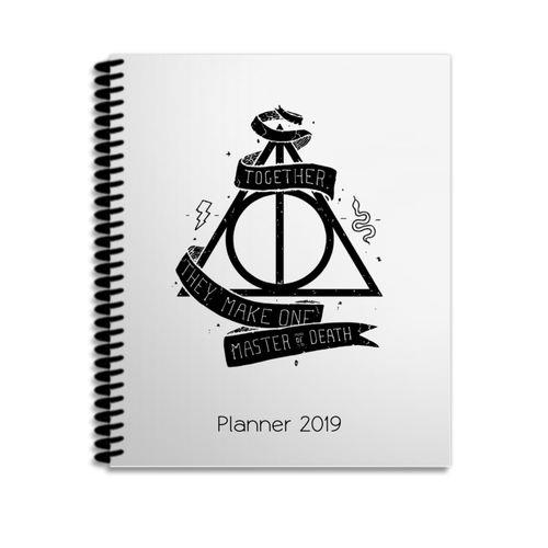 Agenda Planner 2019 - Datado - Espiral Branco - Cartola Mágica