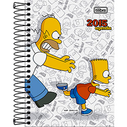 Tudo sobre 'Agenda Simpsons Branca 2015 - Tilibra'