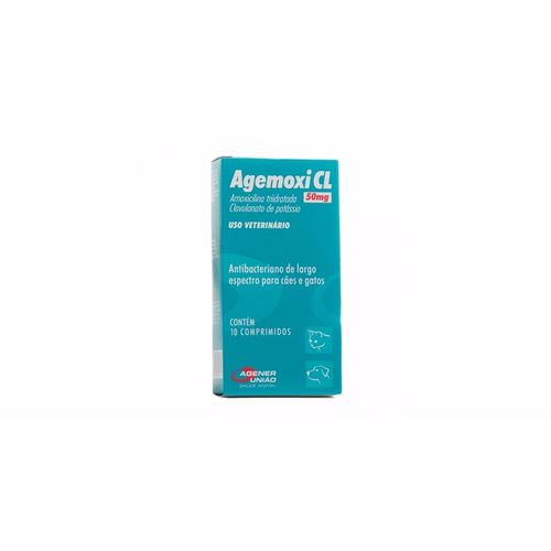 Agener Agemoxi Cl 10 Comprimidos 50Mg