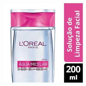 Água Micelar L`Oréal Solução Limpeza Facial 5 em 1 200ml