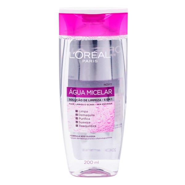 Água Micelar L'Oréal Paris Solução de Limpeza Facial 5 em 1 200ml - L'Oreal Paris