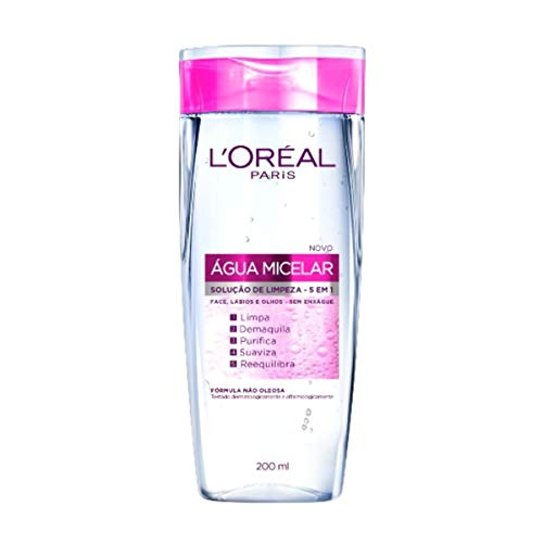 Água Micelar L'Oréal Paris Solução de Limpeza Facial 5 em 1 200ml