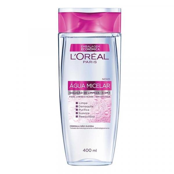 Água Micelar L'Oréal Solução Limpeza Facial 5 em 1 400ml - Loreal