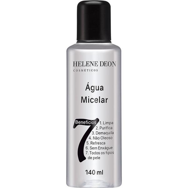 Água Micelar Solução de Limpeza Facial Demaquilante para o Rosto 7 Benefícios 140ml Helene Deon